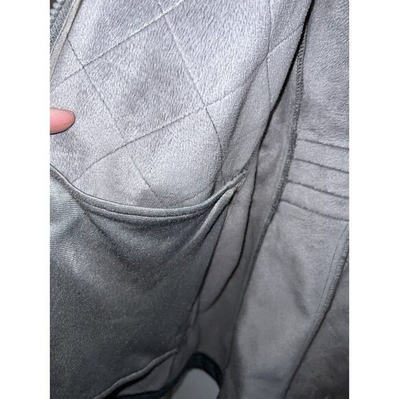 THE NORTH FACE Silken Fleece Lined Jacket Full Zipper Size XL Women's Gray - Picture 14 of 16